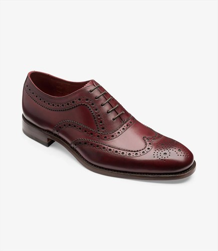 Loakes burgundy leather shoes - loakes,