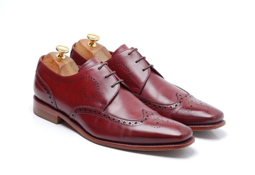 Loake derby shoes burgundy - loake,