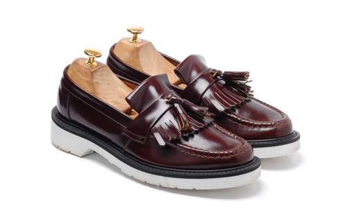 Loake burgundy loafers shoes - loafers,