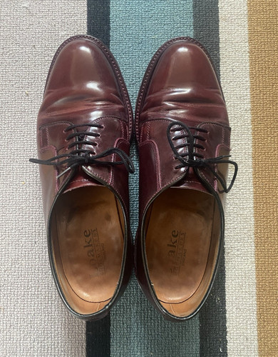 Loake burgundy leather - burgundy, derby