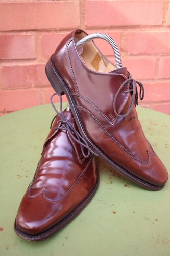 Loake walker burgundy leather - loake,